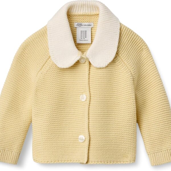 Amazon Essentials x Sofia Grainge Unisex Toddlers and Babies' Peter Pan Collar Sweater Jacket