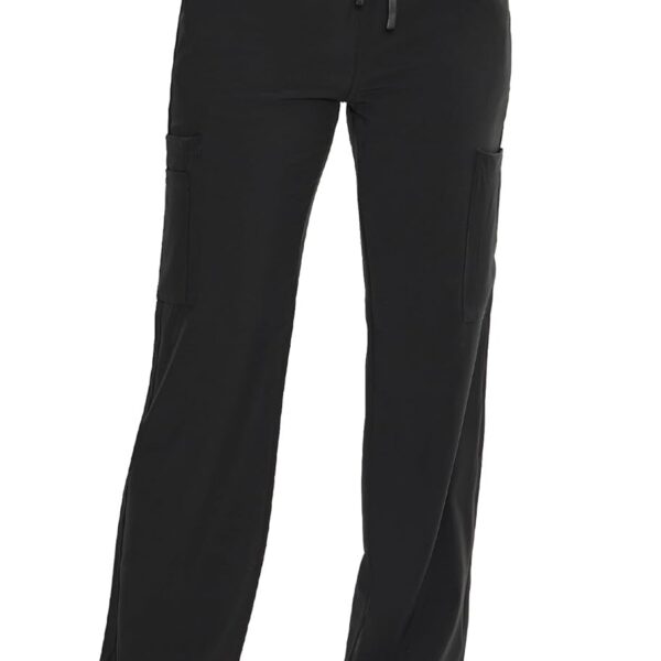 COZYFIT Straight Leg Scrub Pants for Women, Drawstring Soft Stretch, Anti-Wrinkle Women's Scrub Pants with 6 Pockets