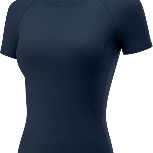 LOMON Womens Workout Tops Short Sleeve Raglan Athletic Shirts Yoga Gym Crewneck Quick Dry Tshirts