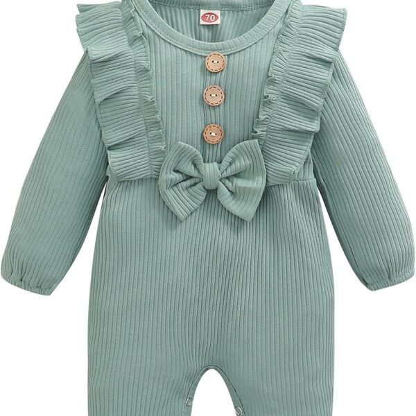 Mioglrie Newborn Baby Girl Clothes One Piece Jumpsuits Clothes Short Sleeve Rompers Summer Clothes for Baby