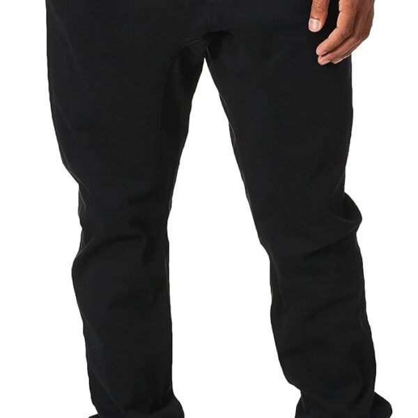 WT02 Mens Jogger Pants in Basic Solid Colors and Stretch Twill Fabric